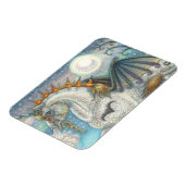 ゴシックハロウィーンユニコーンこうもり翼、馬 マグネット (左側)