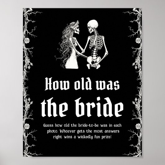 ゴシックハロウィーン何歳の花嫁ゲーム ポスター (正面)