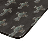 ゴシックハロウィーン墓地ヘッドストーンクロススケッチ カッティングボード (角)