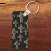 ゴシックハロウィーン墓地ヘッドストーンクロススケッチ キーホルダー (裏面)