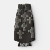 ゴシックハロウィーン墓地ヘッドストーンクロススケッチ ボトルクーラー (裏面)