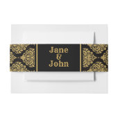 ゴシックハロウィーン結婚スピリットボードまたはシャワー 招待状ベリーバンド (正面例)