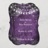 ゴシックハロウィーン結婚式招待状 招待状 (正面/裏面)