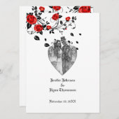 ゴシックハロウィーン結婚式招待状 招待状 (正面/裏面)