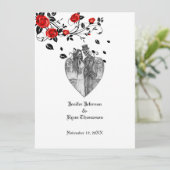 ゴシックハロウィーン結婚式招待状 招待状 (スタンド正面)