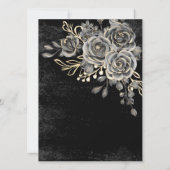 ゴシックハロウィーン結婚式招待状 招待状 (裏面)