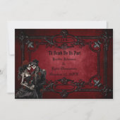 ゴシックハロウィーン結婚式招待状 招待状 (正面)