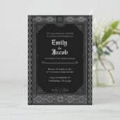 ゴシックハロウィーン結婚式招待状 招待状 (スタンド正面)