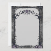 ゴシックハロウィーン結婚式招待状 招待状 (裏面)