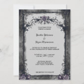 ゴシックハロウィーン結婚式招待状 招待状 (正面)