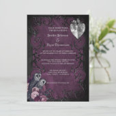 ゴシックハロウィーン結婚式招待状 招待状 (スタンド正面)