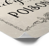 ゴシックハロウィーン編集可能パーティーイベント標識 ポスター (角)