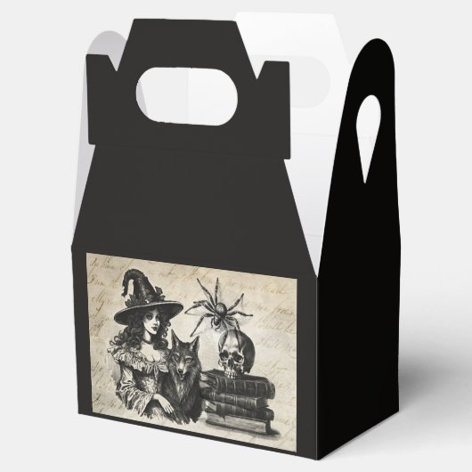 ゴシックハロウィーン魔女スカルスパイダーオオオカミ フェイバーボックス (オープン)