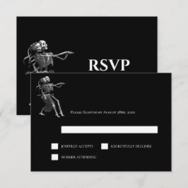 ゴシックハロウィーン オルタナティブ ウェディング RSVP カード