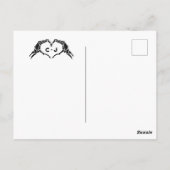 ゴシックハロウィ結婚ンのカップルは一斉に ポストカード (裏面)