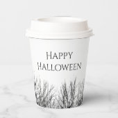 ゴシックハローウィンパーティ幽霊のよく出るウッズ 紙コップ (裏面)