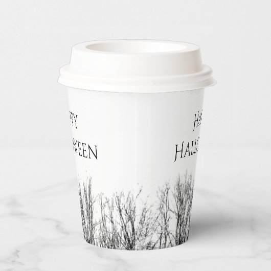 ゴシックハローウィンパーティ幽霊のよく出るウッズ 紙コップ (右)