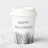 ゴシックハローウィンパーティ幽霊のよく出るウッズ 紙コップ (正面)