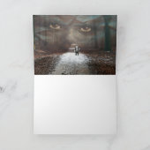 ゴシックハローウィンパーティ招待状。カード カード (内部)