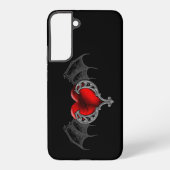 ゴシックハートとこうもり翼 SAMSUNG GALAXYケース (裏面)