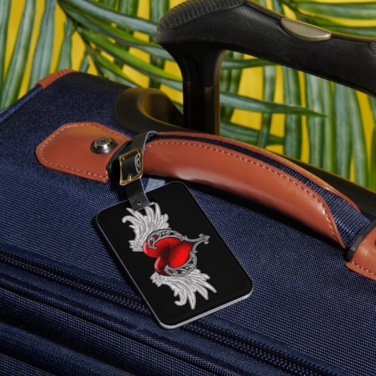 ゴシックハートとエンジェルウィングス ラゲッジタグ (正面インサイチュ1)