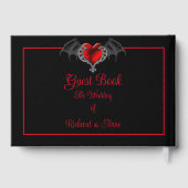 ゴシックハートとバタの翼の結婚式 ゲストブック (裏面)