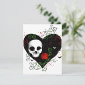 ゴシックハートの招待状カード 招待状 (スタンド正面)