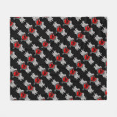 ゴシックハートウィングスフリースブランケット フリースブランケット (正面(横))