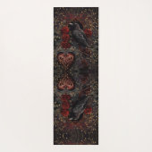 ゴシックハートダーク美しいロマンス ヨガマット (裏面)