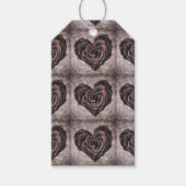 ゴシックハートバラギフトラベル ギフトタグ (正面)