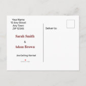 ゴシックハートバラダークロマンス日付を保存 案内ポストカード (裏面)