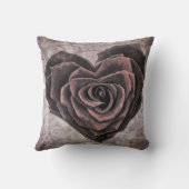 ゴシックハートバラ枕 クッション (裏面)