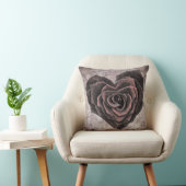 ゴシックハートバラ枕 クッション (椅子)