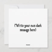 ゴシックハートバレンタインデー シーズンカード (裏面)