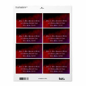 ゴシックハートラベル ラベル (フルシート)