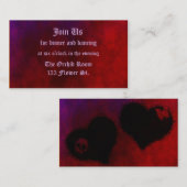 ゴシックハート披露宴カード エンクロージャーカード (正面/裏面)