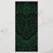 ゴシックハート – フラットメニューグリーンとブラック メニュー (裏面)