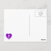 ゴシックハート+十字（黒+紫） ポストカード (裏面)