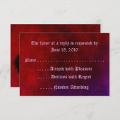 ゴシックハートRSVPカード 出欠カード (正面/裏面)