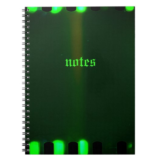 ゴシックハーレクイン グリーンノート ノートブック (正面)