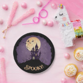 ゴシックハ不気味ウス幽霊のよく出るハロウィーン ペーパープレート (パーティー)