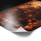 ゴシックハ不気味ロウィーンハウスホラーマンション フォトプリント            (角)