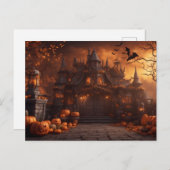 ゴシックハ不気味ロウィーンハウスホラーマンション ポストカード (正面/裏面)