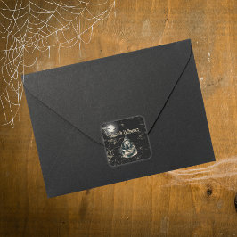 ゴシックハ幽霊のよく出るウスウィッチハローウィンパーティ スクエアシール