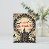 ゴシックハ幽霊のよく出るウスビクトリアンハッピーハローウィン シーズンポストカード (スタンド正面)