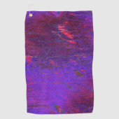 ゴシックバイオレットから赤の拡大した革の染色 ゴルフタオル (正面)