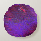 ゴシックバイオレットから赤の拡大した革の染色 ラウンドクッション (正面)