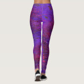 ゴシックバイオレットから赤の拡大した革の染色 レギンス (裏面)