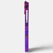 ゴシックバイオレットから赤の拡大した革の染色 Case-Mate iPhoneケース (裏面 / 左)