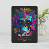 ゴシックバチェロレッテパープルピンクボホスカル 招待状 (スタンド正面)